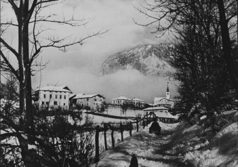 Immagine invernale della frazione di Pochi